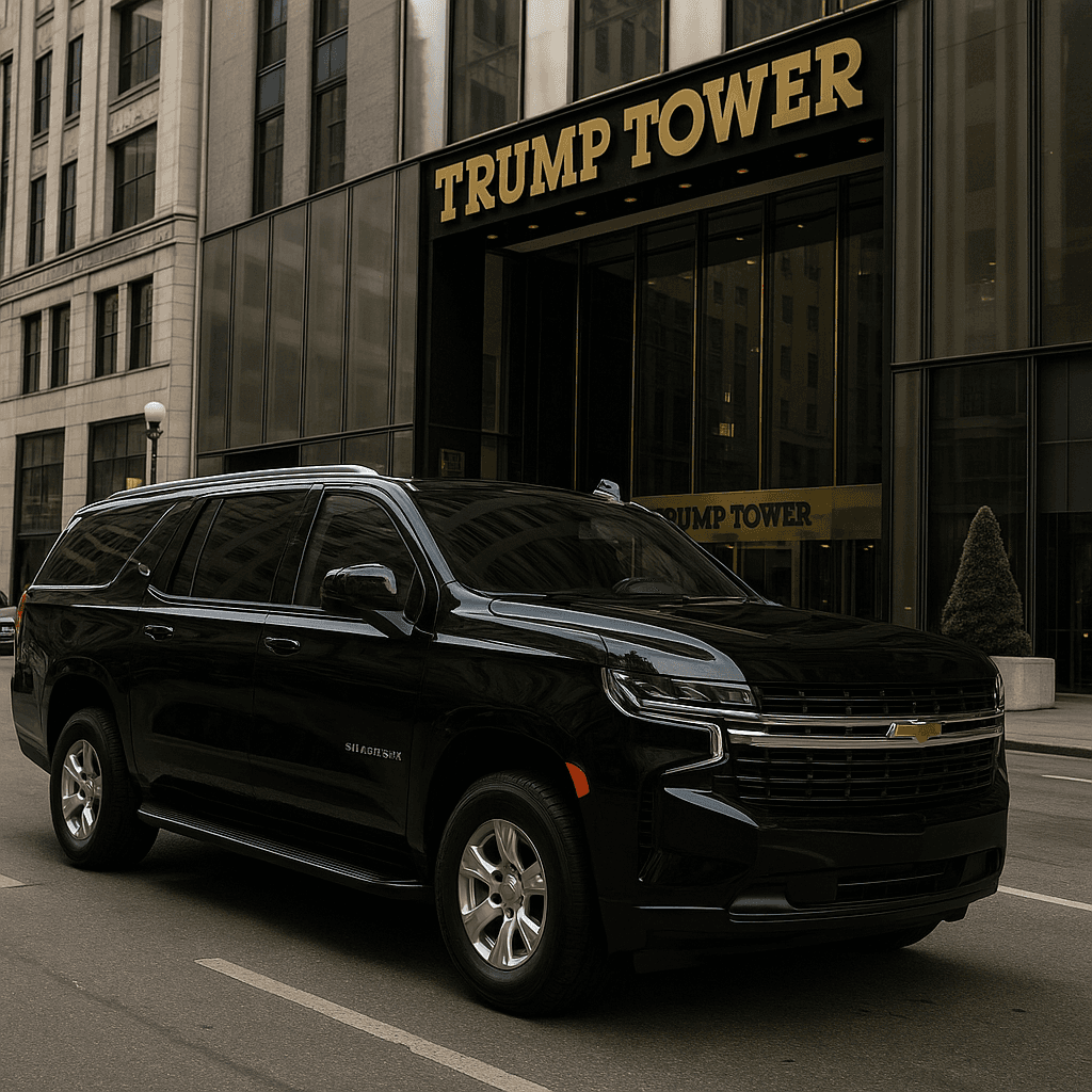 Chevrolet Suburban Premier staged for executive pickup