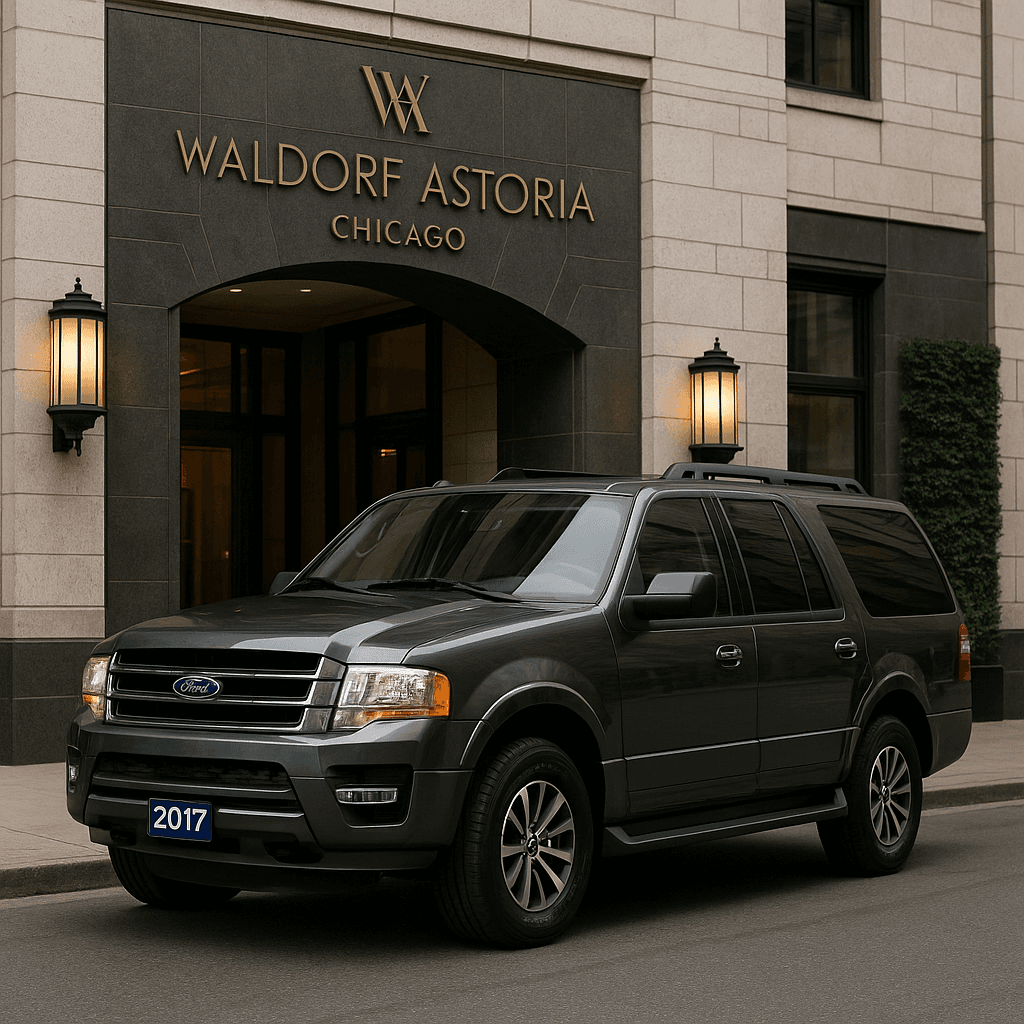Ford Expedition in graphite finish staged for charter